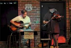 Mick Kinney on fiddle