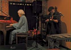 the late Barbara Sparkes on piano the late Barbara Sparkes on piano