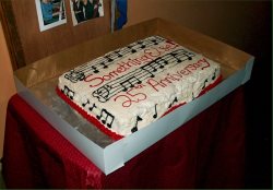 25th Anniversary cake for <i>Something Else!</i> Trio 25th Anniversary cake for <i>Something Else!</i> Trio