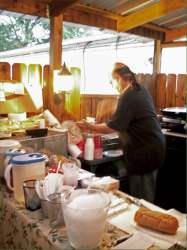 Garry cooking out back